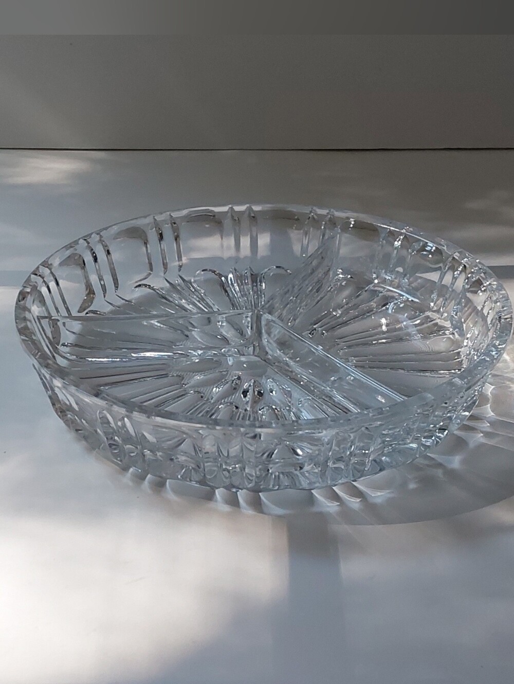 VINTAGE 3-Part Serving Dish 8" in dia